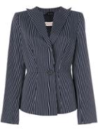 Giorgio Armani Vintage Striped Blazer - Blue