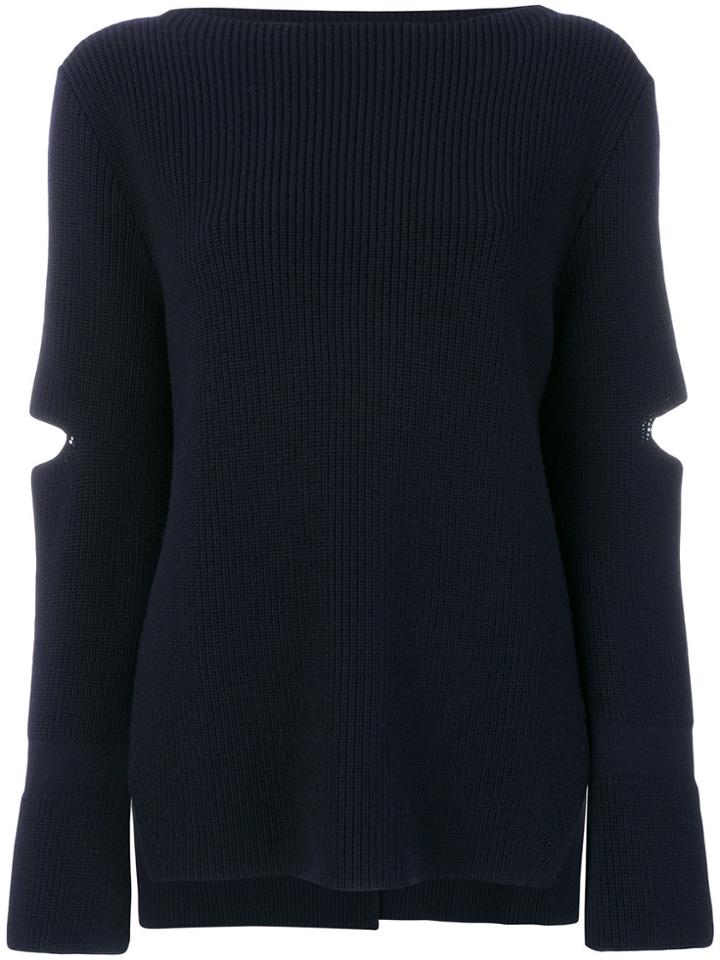 Stella Mccartney Slit Detail Sweater - Blue