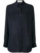 Victoria Beckham Embroidered Logo Shirt - Blue