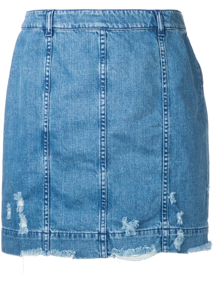 Public School Edgar Denim Skirt - Blue
