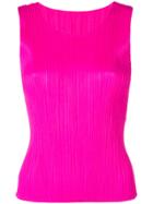 Pleats Please By Issey Miyake Pleated Tank Top - Pink & Purple