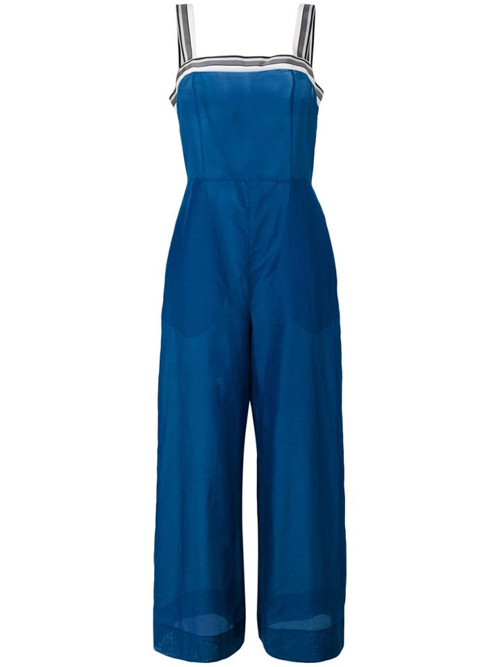 Dvf Diane Von Furstenberg Beach Jumpsuit - Blue