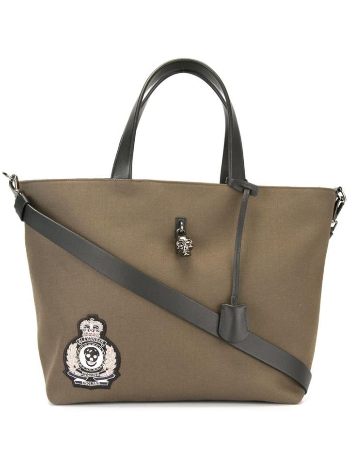 Alexander Mcqueen Skull Badge Tote