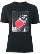 Yang Li Printed T-shirt, Women's, Size: 40, Black, Cotton
