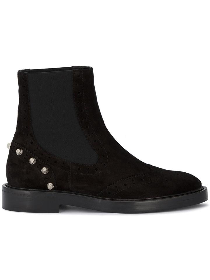 Balenciaga Giant Palladium Flat Booties - Black