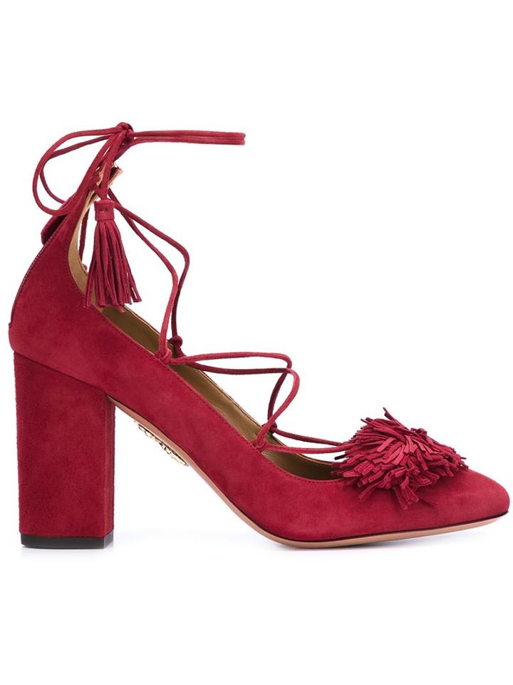 Aquazzura Lace Up Heels