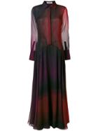 Roberto Cavalli Long Degradé Dress - Multicolour
