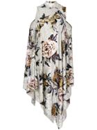 Mm6 Maison Margiela Floral Embroidered Shift Dress - Multicolour