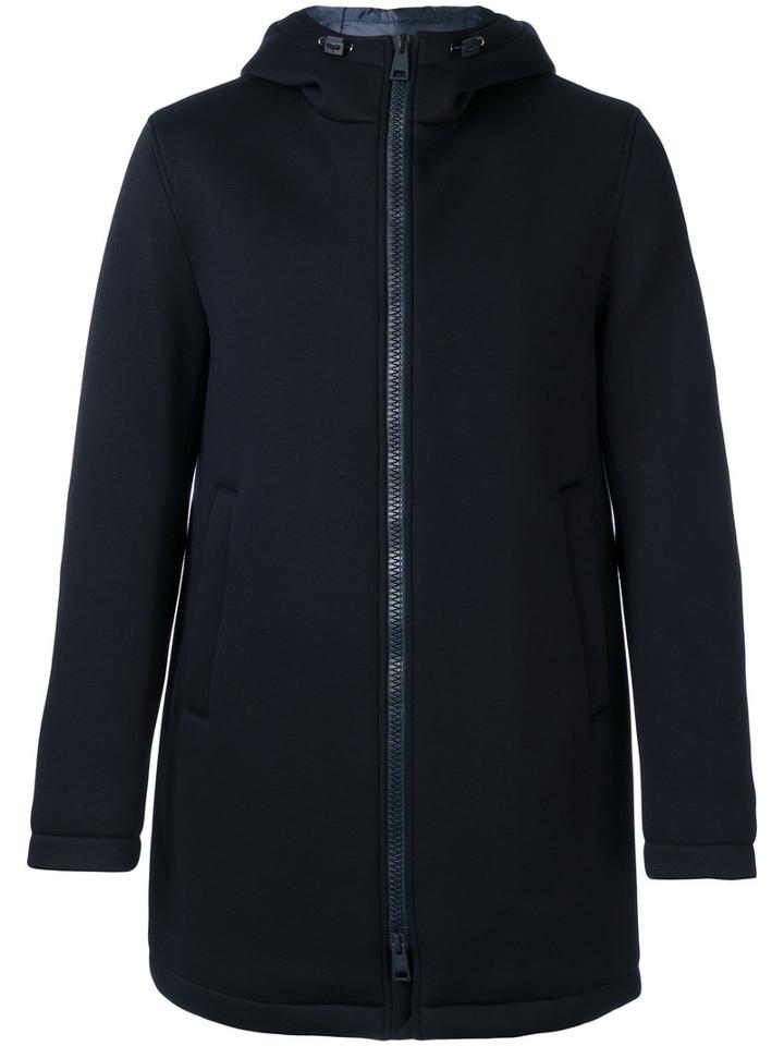 Herno - Hooded Padded Coat - Men - Polyamide/polyester/viscose - 52, Blue, Polyamide/polyester/viscose