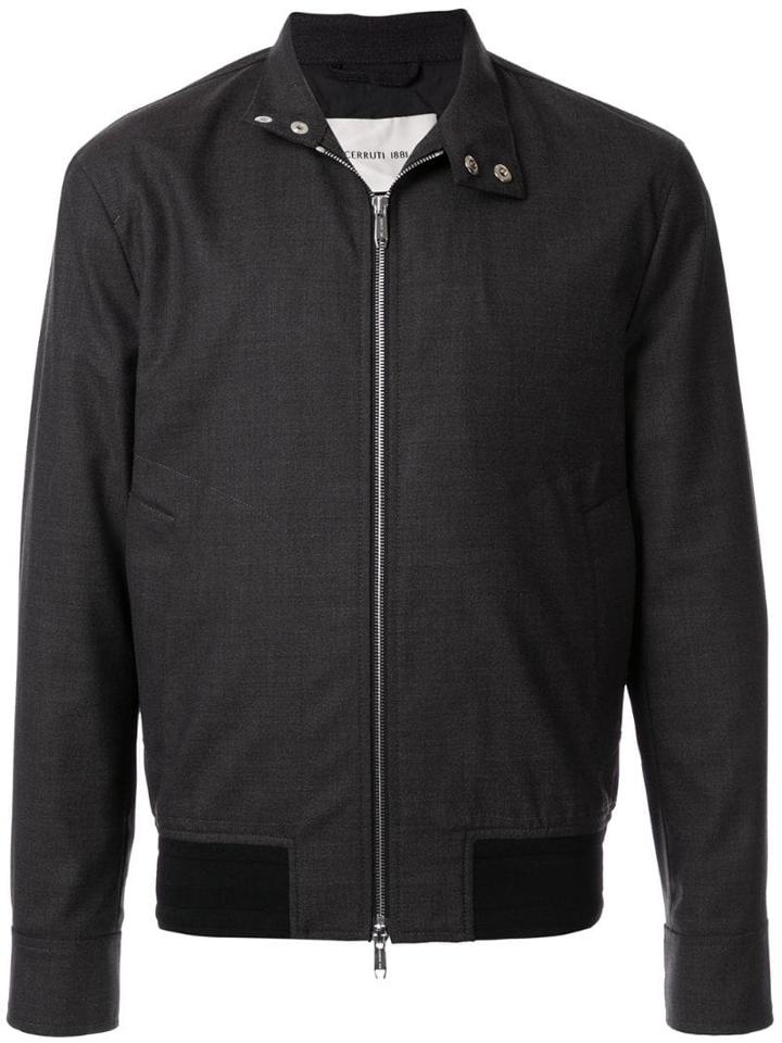 Cerruti 1881 Wool Biker Jacket - Black