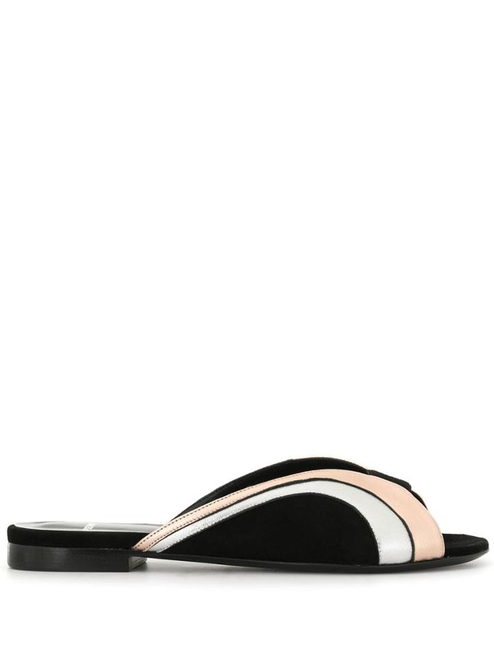 Pierre Hardy Rainbow Mules - Metallic