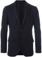 Etro Two Button Blazer, Men's, Size: 52, Blue, Cotton/silk/acetate/viscose