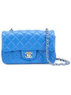 Chanel Vintage Mini Rectangular Flap Bag, Women's, Blue