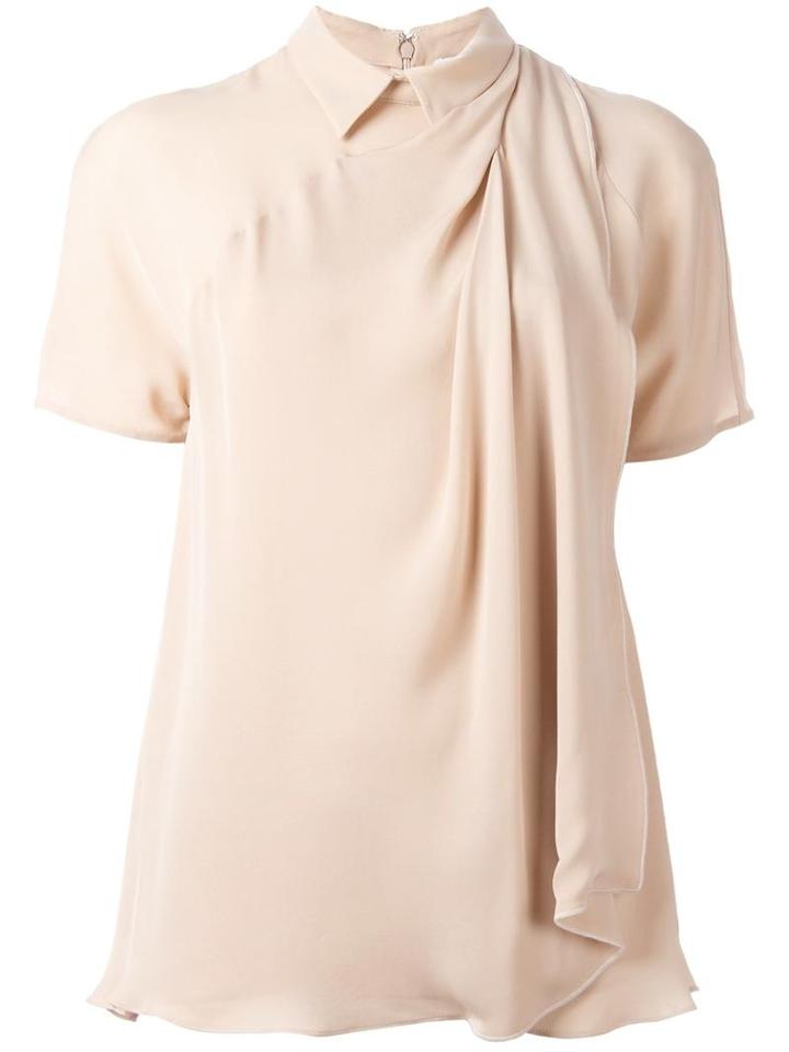3.1 Phillip Lim Draped Top, Women's, Size: 6, Nude/neutrals, Silk