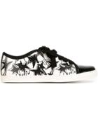 Lanvin Star Print Toe Cap Sneakers - Black