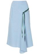 Tibi Kaia Lanyard Skirt - Blue