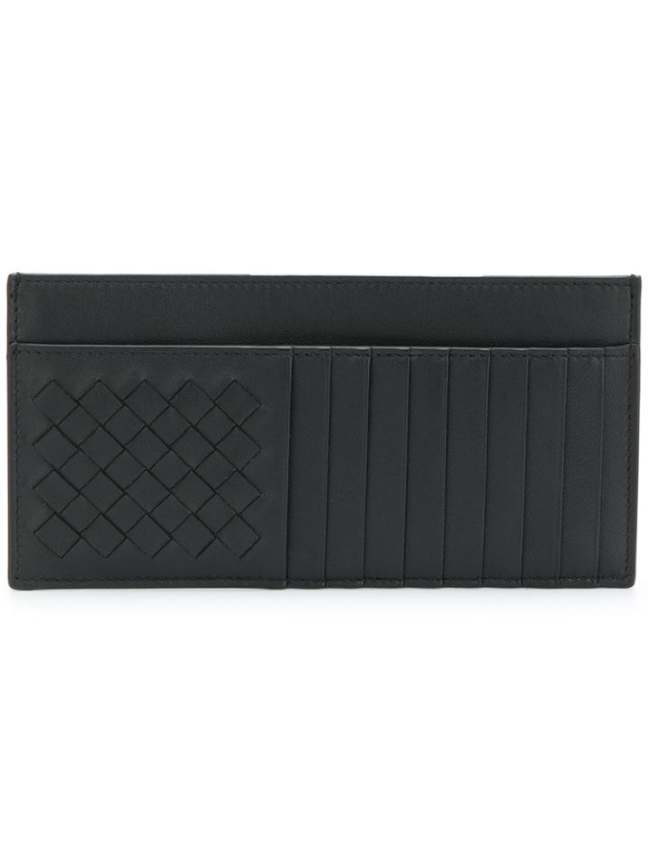 Bottega Veneta Intrecciato Detail Wallet - Black