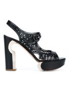 Nicholas Kirkwood Mirror Heel Platform Sandals