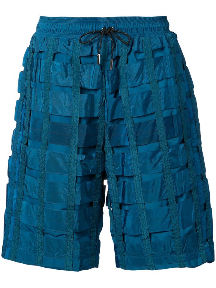 Christopher Raeburn - Remade Airbrake Shorts - Men - Nylon/polyester - S, Blue, Nylon/polyester