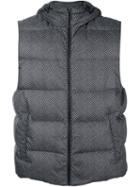 Michael Kors Hooded Padded Gilet, Men's, Size: Large, Black, Polyester/nylon/feather Down