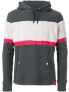 Education From Youngmachines Textured Stripe Hoodie, Men's, Size: 1, Green, Cotton