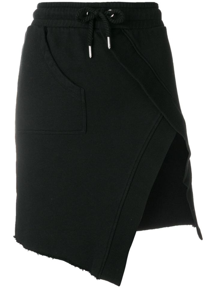 Each X Other Track-style Asymmetric Skirt - Black