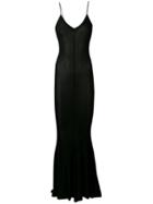 Alexandre Vauthier Fitted Long Dress - Black