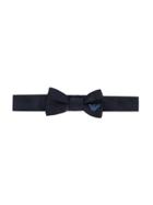 Emporio Armani Kids Embroidered Logo Bow Tie - Blue