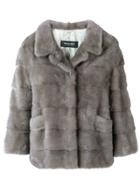 Simonetta Ravizza Concealed Front Jacket - Grey