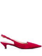 Louis Vuitton Pre-owned 2000s Pointed Sling-back Pumps - Red