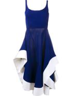 Esteban Cortazar Contrast Trim Dress