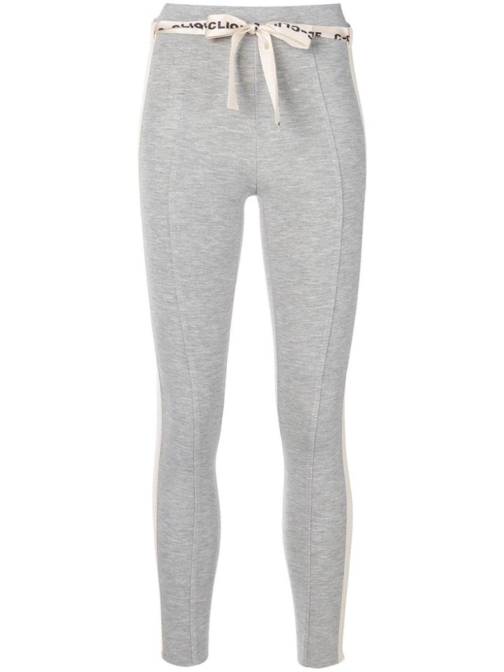 Pinko Panelled Jersey Leggings - Grey