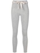 Pinko Panelled Jersey Leggings - Grey