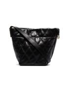 Givenchy Black Gv Mini Quilted Leather Bucket Bag