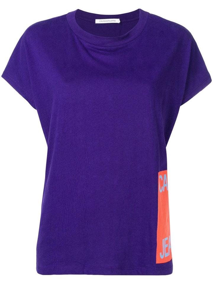 Calvin Klein Jeans Logo T-shirt - Purple