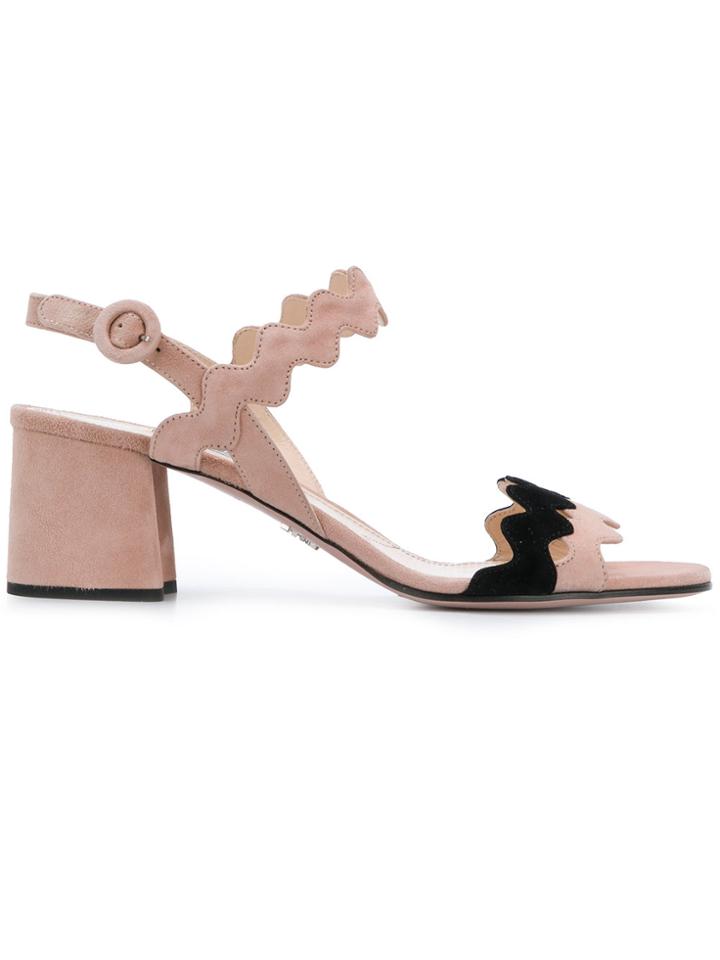 Prada Open Toe Sandals - Pink & Purple