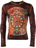 Jean Paul Gaultier Vintage Zodiac Print Top - Brown
