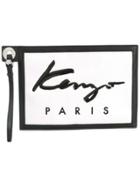 Kenzo Small Logo Print Clutch - Black