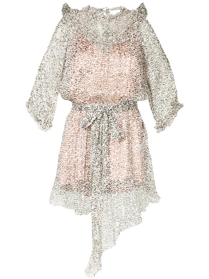 Alice Mccall Augustine Lurex Leopard Print Dress - Nude & Neutrals