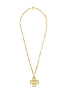 Sonia Rykiel Vintage 'lucky' Clove Pendant Long Necklace - Metallic