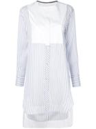 Lila. Eugenie Striped Shirt Dress - Blue