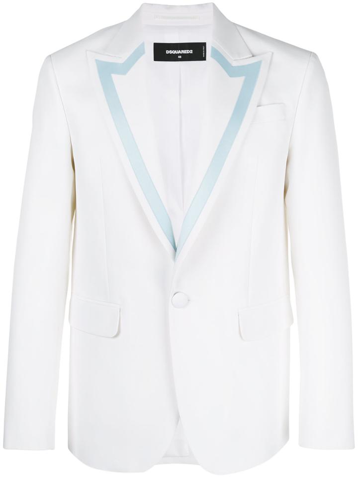 Dsquared2 Blazer With Contrast Trim - White