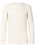 Rick Owens Ribbed Open Knit Sweater - Unavailable