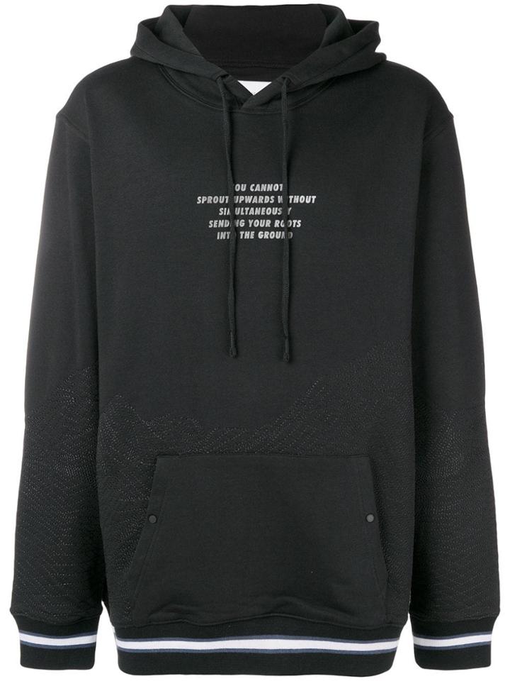 Les Benjamins Tammai Printed Hoodie - Black
