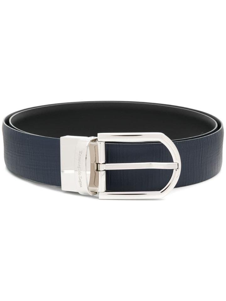 Ermenegildo Zegna Leather Belt - Blue