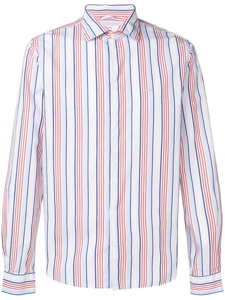 Sun 68 Cam Ratlla Shirt - White