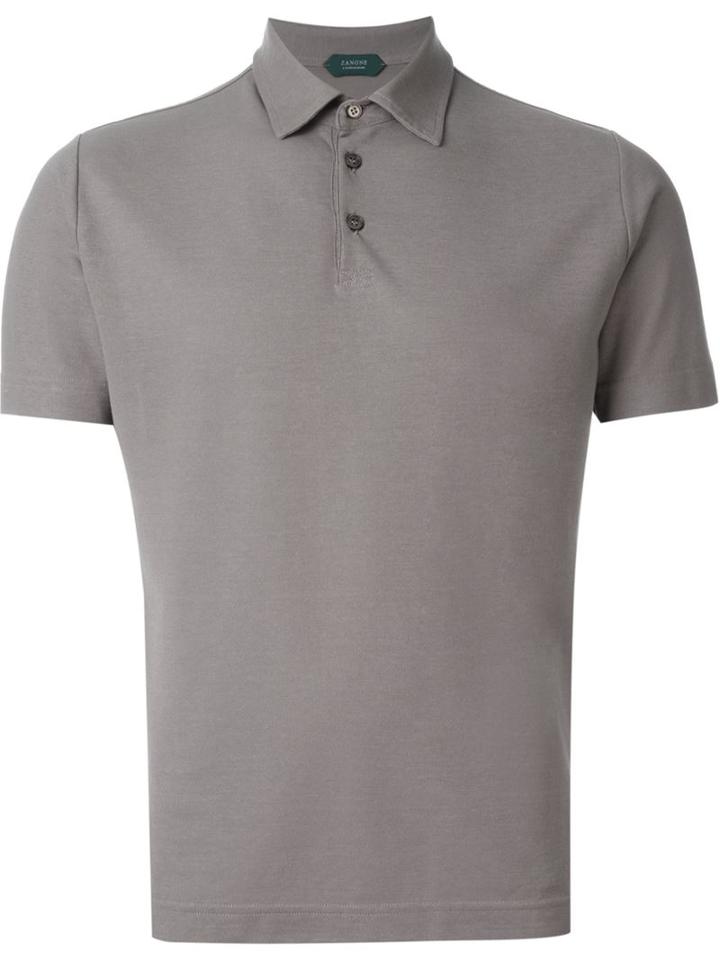 Zanone Polo Shirt, Men's, Size: 54, Nude/neutrals, Cotton