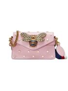 Gucci Broadway Leather Mini Bag - Pink & Purple