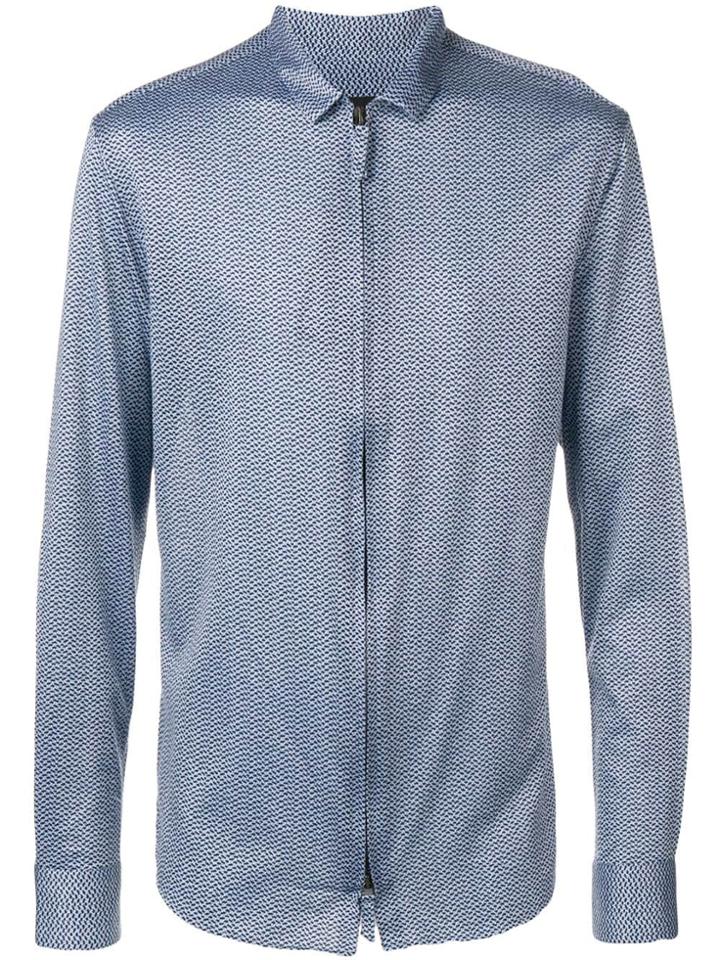 Giorgio Armani Zipped Shirt - Blue