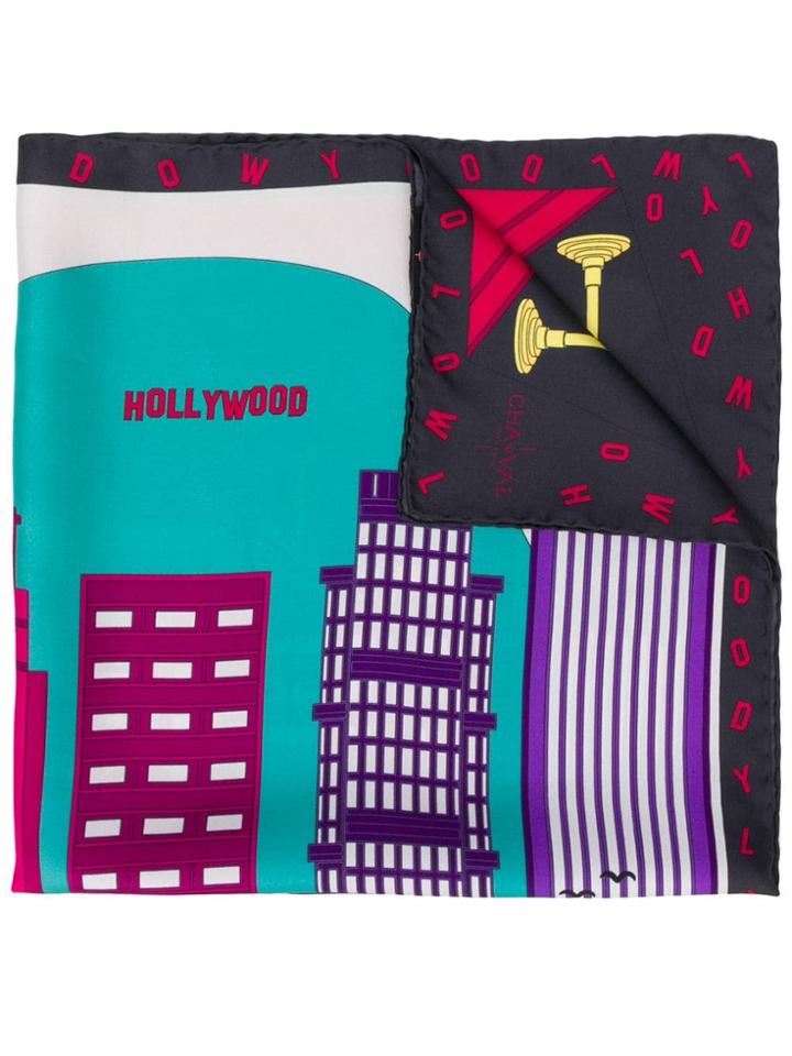 Cha Val Milano Hollywood Printed Scarf - Red